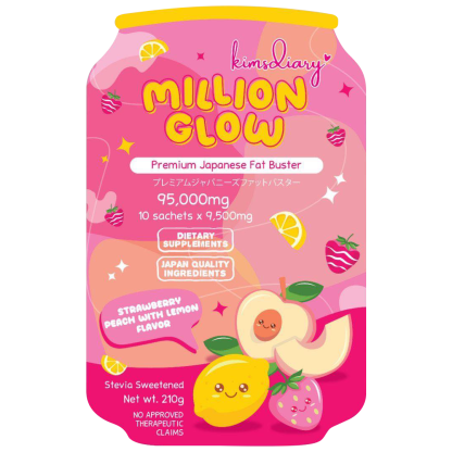 Million Glow Strawberry Peach with Lemon Flavor Premium Japanese Fat Buster